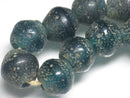 TOKO-BEADS T718N-07 Lampwork glass bead (strand) 15~16mm T718N-07 ジャワ希少とんぼ玉（連） 15~16mm Asian bead & African bead  Handmade,Lampeork,bead,asia,india,ethnic,parts,accessory,beads とんぼ玉,ビーズ,トンボ玉,アジア,インド,エスニック,手作り,パーツ,アクセサリー