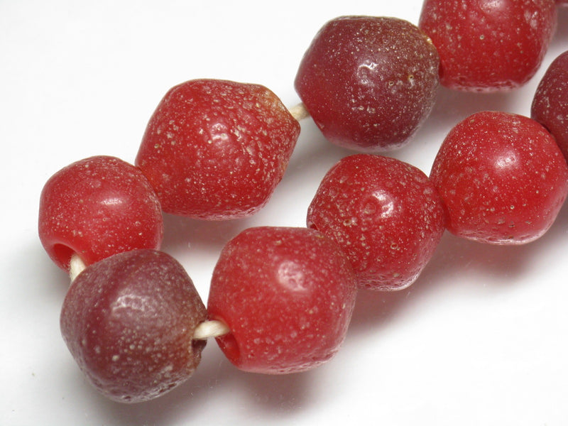 TOKO-BEADS T718N-08 Lampwork glass bead (strand) 15~16mm T718N-08 ジャワ希少とんぼ玉（連） 15~16mm Asian bead & African bead  Handmade,Lampeork,bead,asia,india,ethnic,parts,accessory,beads とんぼ玉,ビーズ,トンボ玉,アジア,インド,エスニック,手作り,パーツ,アクセサリー