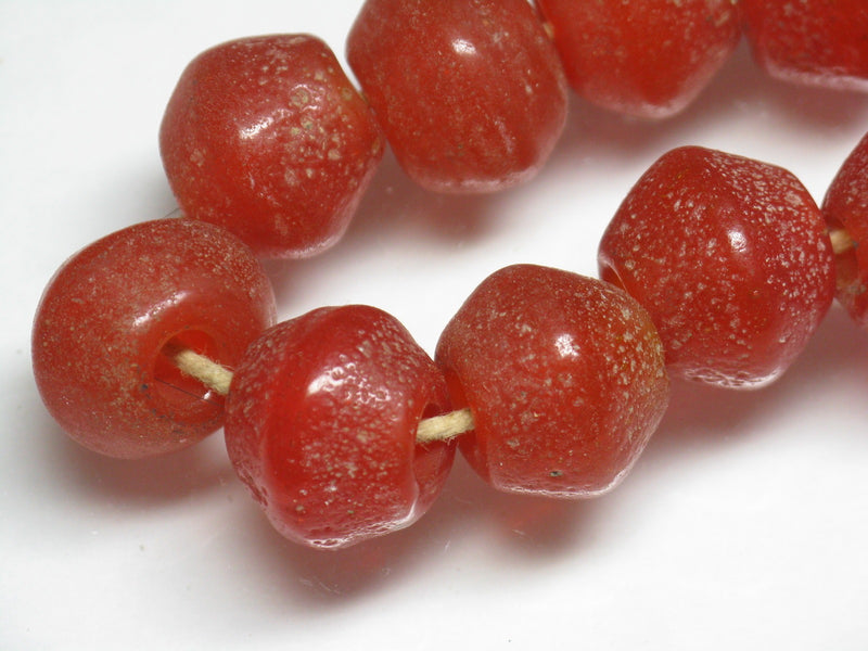 TOKO-BEADS T718N-09 Lampwork glass bead (strand) 15~16mm T718N-09 ジャワ希少とんぼ玉（連） 15~16mm Asian bead & African bead  Handmade,Lampeork,bead,asia,india,ethnic,parts,accessory,beads とんぼ玉,ビーズ,トンボ玉,アジア,インド,エスニック,手作り,パーツ,アクセサリー
