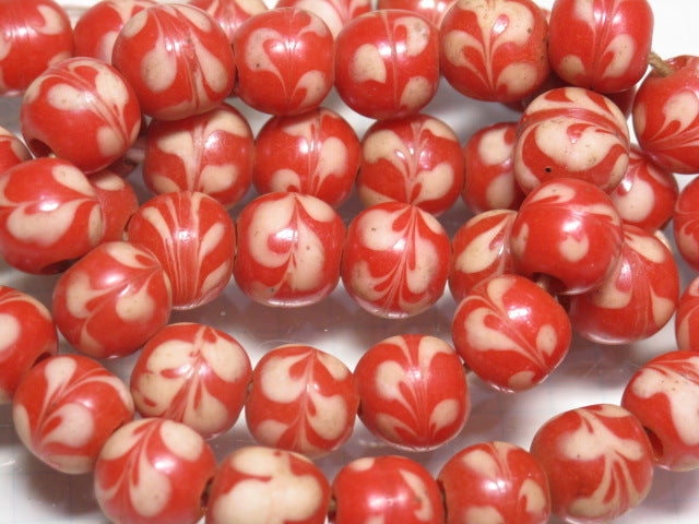 TOKO-BEADS T718N-10 Lampwork glass bead (strand) 10mm T718N-10 ジャワ希少とんぼ玉（連） 10mm Asian bead & African bead  Handmade,Lampeork,bead,asia,india,ethnic,parts,accessory,beads とんぼ玉,ビーズ,トンボ玉,アジア,インド,エスニック,手作り,パーツ,アクセサリー