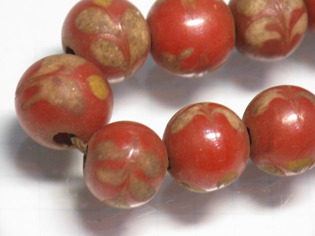 TOKO-BEADS T718N-11 Lampwork glass bead (strand) 10mm T718N-11 ジャワ希少とんぼ玉（連） 10mm Asian bead & African bead  Handmade,Lampeork,bead,asia,india,ethnic,parts,accessory,beads とんぼ玉,ビーズ,トンボ玉,アジア,インド,エスニック,手作り,パーツ,アクセサリー