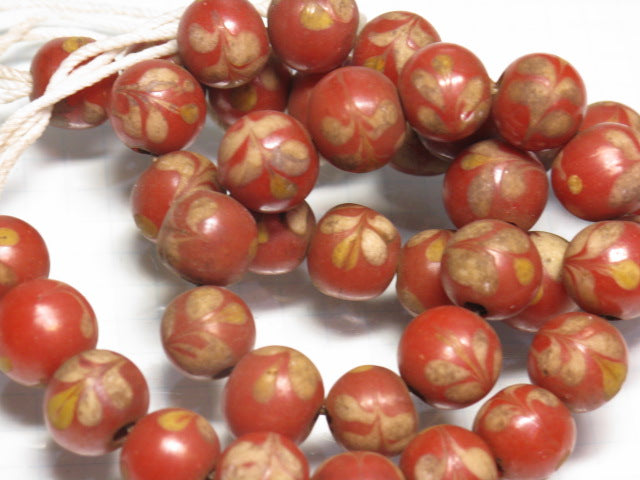TOKO-BEADS T718N-11 Lampwork glass bead (strand) 10mm T718N-11 ジャワ希少とんぼ玉（連） 10mm Asian bead & African bead  Handmade,Lampeork,bead,asia,india,ethnic,parts,accessory,beads とんぼ玉,ビーズ,トンボ玉,アジア,インド,エスニック,手作り,パーツ,アクセサリー