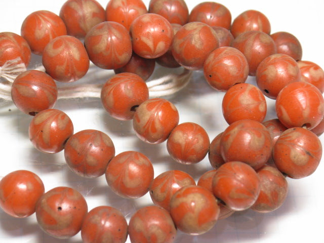 TOKO-BEADS T718N-12 Lampwork glass bead (strand) 10mm T718N-12 ジャワ希少とんぼ玉（連） 10mm Asian bead & African bead  Handmade,Lampeork,bead,asia,india,ethnic,parts,accessory,beads とんぼ玉,ビーズ,トンボ玉,アジア,インド,エスニック,手作り,パーツ,アクセサリー