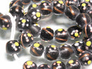 TOKO-BEADS T718N-13 Lampwork glass bead (strand) 10mm T718N-13 ジャワ希少とんぼ玉（連） 10mm Asian bead & African bead  Handmade,Lampeork,bead,asia,india,ethnic,parts,accessory,beads とんぼ玉,ビーズ,トンボ玉,アジア,インド,エスニック,手作り,パーツ,アクセサリー