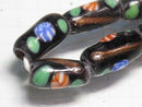 TOKO-BEADS T718-14N Lampwork glass bead (strand) 7.5mm T718-14N ジャワ希少とんぼ玉（連） 7.5mm Asian bead & African bead  Handmade,Lampeork,bead,asia,india,ethnic,parts,accessory,beads とんぼ玉,ビーズ,トンボ玉,アジア,インド,エスニック,手作り,パーツ,アクセサリー