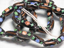 TOKO-BEADS T718-14N Lampwork glass bead (strand) 7.5mm T718-14N ジャワ希少とんぼ玉（連） 7.5mm Asian bead & African bead  Handmade,Lampeork,bead,asia,india,ethnic,parts,accessory,beads とんぼ玉,ビーズ,トンボ玉,アジア,インド,エスニック,手作り,パーツ,アクセサリー