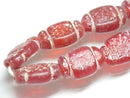 TOKO-BEADS T718N-15 Lampwork glass bead (strand) 8.5~11mm T718N-15 ジャワ希少とんぼ玉（連） 8.5~11mm Asian bead & African bead  Handmade,Lampeork,bead,asia,india,ethnic,parts,accessory,beads とんぼ玉,ビーズ,トンボ玉,アジア,インド,エスニック,手作り,パーツ,アクセサリー