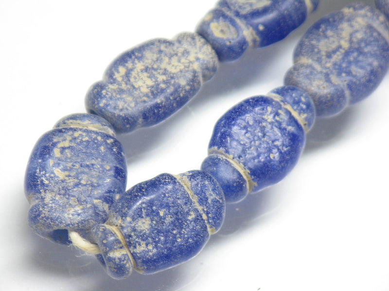 TOKO-BEADS T718N-16 Lampwork glass bead (strand) 8.5~11mm T718N-16 ジャワ希少とんぼ玉（連） 8.5~11mm Asian bead & African bead  Handmade,Lampeork,bead,asia,india,ethnic,parts,accessory,beads とんぼ玉,ビーズ,トンボ玉,アジア,インド,エスニック,手作り,パーツ,アクセサリー