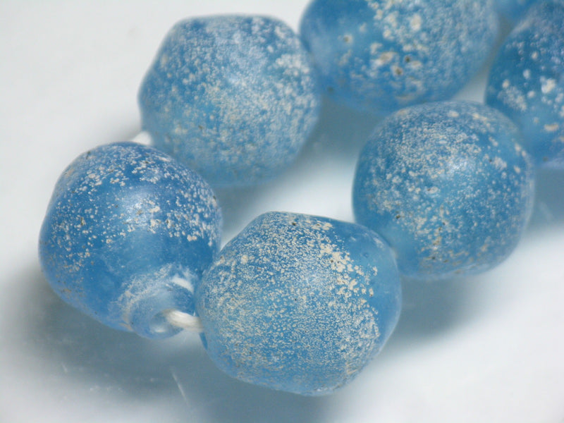 TOKO-BEADS T718-22N Lampwork glass bead (strand) 13~14mm T718-22N ジャワ希少とんぼ玉（連） 13~14mm Asian bead & African bead  Handmade,Lampeork,bead,asia,india,ethnic,parts,accessory,beads とんぼ玉,ビーズ,トンボ玉,アジア,インド,エスニック,手作り,パーツ,アクセサリー