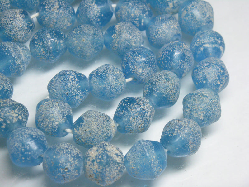 TOKO-BEADS T718-22N Lampwork glass bead (strand) 13~14mm T718-22N ジャワ希少とんぼ玉（連） 13~14mm Asian bead & African bead  Handmade,Lampeork,bead,asia,india,ethnic,parts,accessory,beads とんぼ玉,ビーズ,トンボ玉,アジア,インド,エスニック,手作り,パーツ,アクセサリー