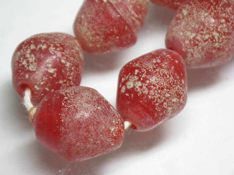TOKO-BEADS T718-23N Lampwork glass bead (strand) 13~14mm T718-23N ジャワ希少とんぼ玉（連） 13~14mm Asian bead & African bead  Handmade,Lampeork,bead,asia,india,ethnic,parts,accessory,beads とんぼ玉,ビーズ,トンボ玉,アジア,インド,エスニック,手作り,パーツ,アクセサリー
