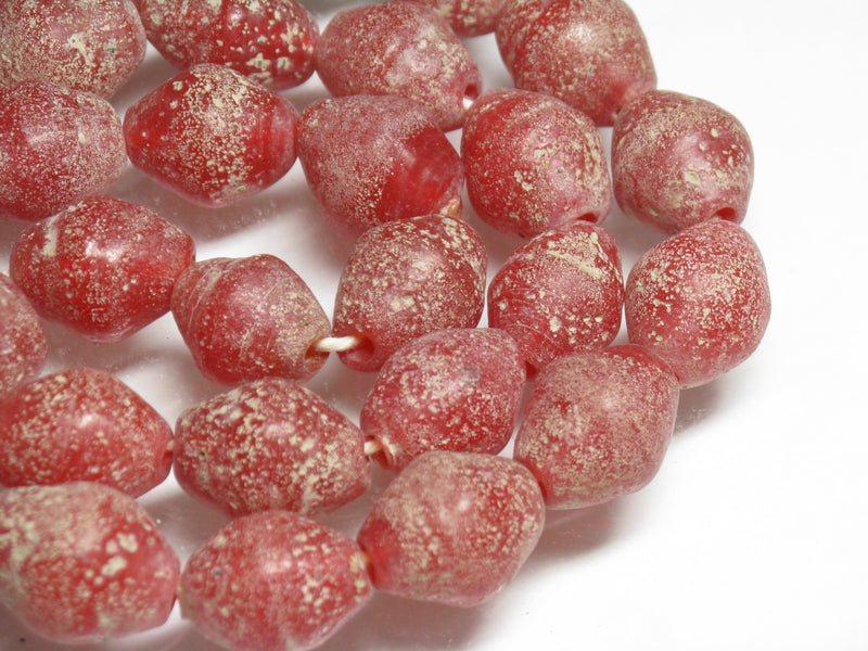 TOKO-BEADS T718-23N Lampwork glass bead (strand) 13~14mm T718-23N ジャワ希少とんぼ玉（連） 13~14mm Asian bead & African bead  Handmade,Lampeork,bead,asia,india,ethnic,parts,accessory,beads とんぼ玉,ビーズ,トンボ玉,アジア,インド,エスニック,手作り,パーツ,アクセサリー
