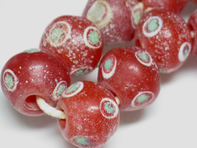 TOKO-BEADS T718-25N Lampwork glass bead (strand) 15~18mm T718-25N ジャワ希少とんぼ玉（連） 15~18mm Asian bead & African bead  Handmade,Lampeork,bead,asia,india,ethnic,parts,accessory,beads とんぼ玉,ビーズ,トンボ玉,アジア,インド,エスニック,手作り,パーツ,アクセサリー