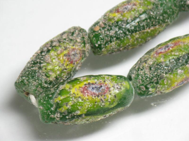 TOKO-BEADS T718-26N Lampwork glass bead (strand) 10~11mm T718-26N ジャワ希少とんぼ玉（連） 10~11mm Asian bead & African bead  Handmade,Lampeork,bead,asia,india,ethnic,parts,accessory,beads とんぼ玉,ビーズ,トンボ玉,アジア,インド,エスニック,手作り,パーツ,アクセサリー