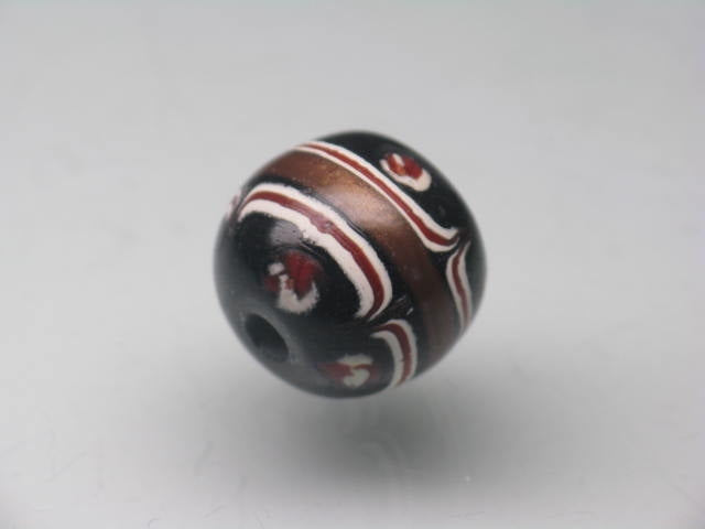 | TOKO-BEADS |T719-04 ジャワ希少とんぼ玉 12~13mmとんぼ玉,ビーズ,トンボ玉,アジア,インド,エスニック,手作り,パーツ,アクセサリー