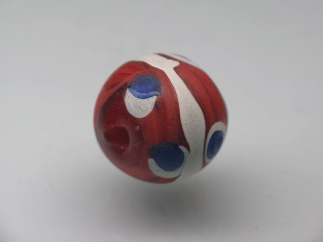 TOKO-BEADS T721-04 Lampwork glass bead 15mm T721-04 ジャワ希少とんぼ玉 15mm Asian bead & African bead  Handmade,Lampeork,bead,asia,india,ethnic,parts,accessory,beads とんぼ玉,ビーズ,トンボ玉,アジア,インド,エスニック,手作り,パーツ,アクセサリー