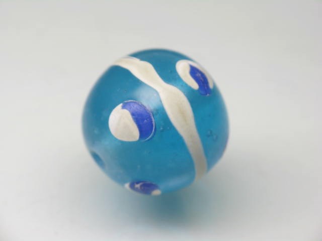 TOKO-BEADS T724-02 Lampwork glass bead 16.5mm T724-02 ジャワ希少とんぼ玉 16.5mm Asian bead & African bead  Handmade,Lampeork,bead,asia,india,ethnic,parts,accessory,beads とんぼ玉,ビーズ,トンボ玉,アジア,インド,エスニック,手作り,パーツ,アクセサリー