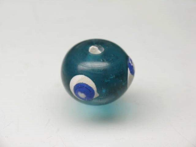 TOKO-BEADS T724-04 Lampwork glass bead 13.5~14mm T724-04 ジャワ希少とんぼ玉 13.5~14mm Asian bead & African bead  Handmade,Lampeork,bead,asia,india,ethnic,parts,accessory,beads とんぼ玉,ビーズ,トンボ玉,アジア,インド,エスニック,手作り,パーツ,アクセサリー