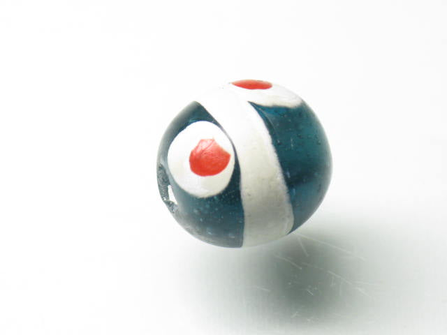 TOKO-BEADS T725-10 Lampwork glass bead 11mm T725-10 ジャワ希少とんぼ玉 11mm Asian bead & African bead  Handmade,Lampeork,bead,asia,india,ethnic,parts,accessory,beads とんぼ玉,ビーズ,トンボ玉,アジア,インド,エスニック,手作り,パーツ,アクセサリー