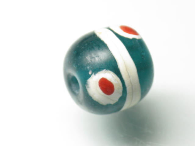 TOKO-BEADS T725-12 Lampwork glass bead 13mm T725-12 ジャワ希少とんぼ玉 13mm Asian bead & African bead  Handmade,Lampeork,bead,asia,india,ethnic,parts,accessory,beads とんぼ玉,ビーズ,トンボ玉,アジア,インド,エスニック,手作り,パーツ,アクセサリー