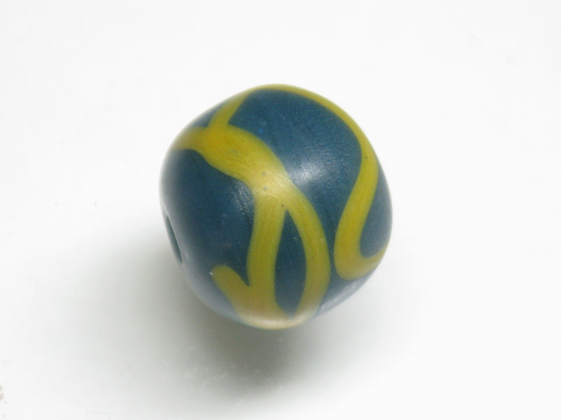 TOKO-BEADS T727-09 Lampwork glass bead 14mm T727-09 ジャワ希少とんぼ玉 14mm Asian bead & African bead  Handmade,Lampeork,bead,asia,india,ethnic,parts,accessory,beads とんぼ玉,ビーズ,トンボ玉,アジア,インド,エスニック,手作り,パーツ,アクセサリー