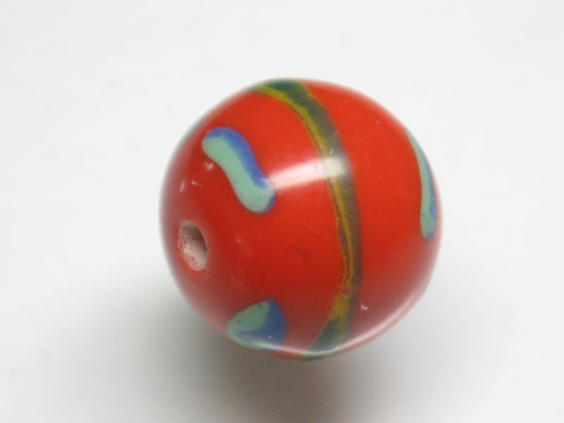 TOKO-BEADS T727-26 Lampwork glass bead 16mm T727-26 ジャワ希少とんぼ玉 16mm Asian bead & African bead  Handmade,Lampeork,bead,asia,india,ethnic,parts,accessory,beads とんぼ玉,ビーズ,トンボ玉,アジア,インド,エスニック,手作り,パーツ,アクセサリー