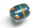 TOKO-BEADS T727-30 Lampwork glass bead 14mm T727-30 ジャワ希少とんぼ玉 14mm Asian bead & African bead  Handmade,Lampeork,bead,asia,india,ethnic,parts,accessory,beads とんぼ玉,ビーズ,トンボ玉,アジア,インド,エスニック,手作り,パーツ,アクセサリー