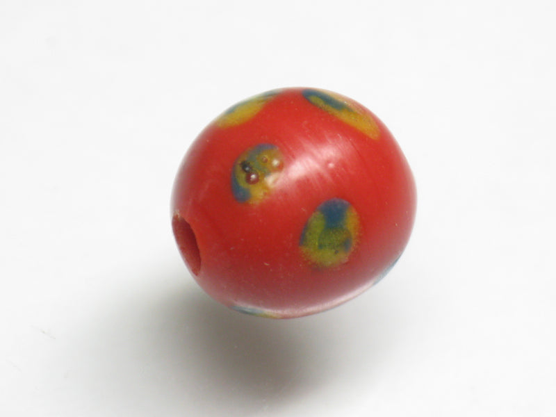 TOKO-BEADS T727-39 Lampwork glass bead 11mm T727-39 ジャワ希少とんぼ玉 11mm Asian bead & African bead  Handmade,Lampeork,bead,asia,india,ethnic,parts,accessory,beads とんぼ玉,ビーズ,トンボ玉,アジア,インド,エスニック,手作り,パーツ,アクセサリー