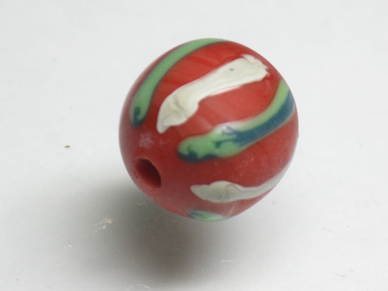 TOKO-BEADS T727-43 Lampwork glass bead 12~12.5mm T727-43 ジャワ希少とんぼ玉 12~12.5mm Asian bead & African bead  Handmade,Lampeork,bead,asia,india,ethnic,parts,accessory,beads とんぼ玉,ビーズ,トンボ玉,アジア,インド,エスニック,手作り,パーツ,アクセサリー