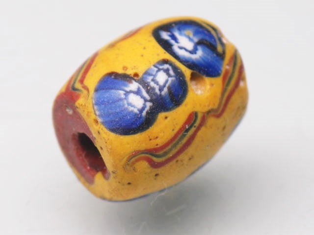 TOKO-BEADS T802-07 African Glass bead 11mm T802-07 アフリカとんぼ玉 11mm Asian bead & African bead  Handmade,Lampeork,bead,asia,india,ethnic,parts,accessory,beads とんぼ玉,ビーズ,トンボ玉,アジア,インド,エスニック,手作り,パーツ,アクセサリー