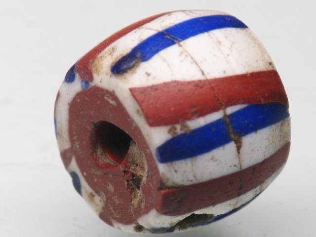 TOKO-BEADS T802-12 African Glass bead 14mm T802-12 アフリカとんぼ玉 14mm Asian bead & African bead  Handmade,Lampeork,bead,asia,india,ethnic,parts,accessory,beads とんぼ玉,ビーズ,トンボ玉,アジア,インド,エスニック,手作り,パーツ,アクセサリー
