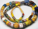 TOKO-BEADS T802N-02 African Glass bead (strand) 6~17mm T802N-02 アフリカとんぼ玉 （連） 6~17mm Asian bead & African bead  Handmade,Lampeork,bead,asia,india,ethnic,parts,accessory,beads とんぼ玉,ビーズ,トンボ玉,アジア,インド,エスニック,手作り,パーツ,アクセサリー
