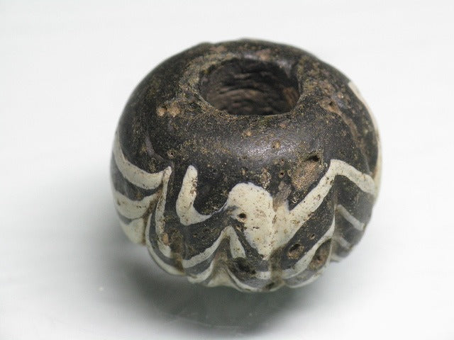 TOKO-BEADS T804-12 African Glass bead 25mm T804-12 アフリカとんぼ玉 25mm Asian bead & African bead  Handmade,Lampeork,bead,asia,india,ethnic,parts,accessory,beads とんぼ玉,ビーズ,トンボ玉,アジア,インド,エスニック,手作り,パーツ,アクセサリー