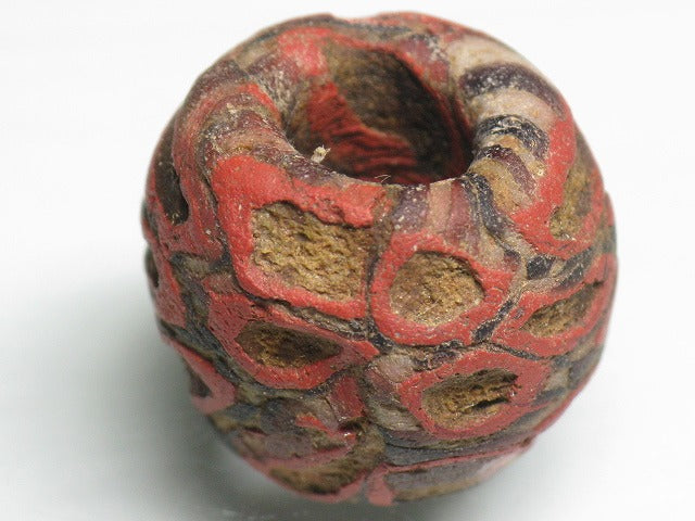 TOKO-BEADS T804-14 African Glass bead 20mm T804-14 アフリカとんぼ玉 20mm Asian bead & African bead  Handmade,Lampeork,bead,asia,india,ethnic,parts,accessory,beads とんぼ玉,ビーズ,トンボ玉,アジア,インド,エスニック,手作り,パーツ,アクセサリー