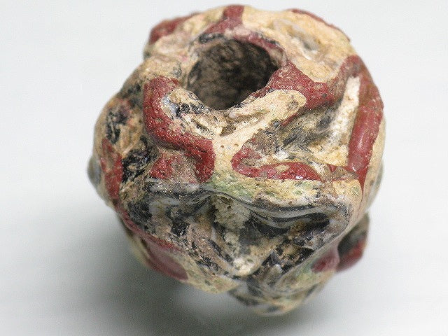 TOKO-BEADS T804-15 African Glass bead 18mm T804-15 アフリカとんぼ玉 18mm Asian bead & African bead  Handmade,Lampeork,bead,asia,india,ethnic,parts,accessory,beads とんぼ玉,ビーズ,トンボ玉,アジア,インド,エスニック,手作り,パーツ,アクセサリー