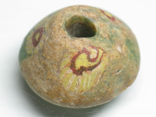 TOKO-BEADS T804-19 African Glass bead 23mm T804-19 アフリカとんぼ玉 23mm Asian bead & African bead  Handmade,Lampeork,bead,asia,india,ethnic,parts,accessory,beads とんぼ玉,ビーズ,トンボ玉,アジア,インド,エスニック,手作り,パーツ,アクセサリー