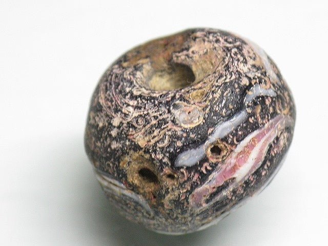 TOKO-BEADS T804-22 African Glass bead 20mm T804-22 アフリカとんぼ玉 20mm Asian bead & African bead  Handmade,Lampeork,bead,asia,india,ethnic,parts,accessory,beads とんぼ玉,ビーズ,トンボ玉,アジア,インド,エスニック,手作り,パーツ,アクセサリー