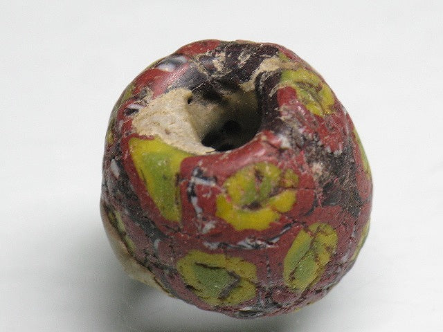 TOKO-BEADS T804-25 African Glass bead 17.5mm T804-25 アフリカとんぼ玉 17.5mm Asian bead & African bead  Handmade,Lampeork,bead,asia,india,ethnic,parts,accessory,beads とんぼ玉,ビーズ,トンボ玉,アジア,インド,エスニック,手作り,パーツ,アクセサリー