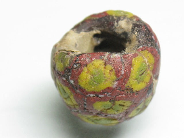 TOKO-BEADS T804-25 African Glass bead 17.5mm T804-25 アフリカとんぼ玉 17.5mm Asian bead & African bead  Handmade,Lampeork,bead,asia,india,ethnic,parts,accessory,beads とんぼ玉,ビーズ,トンボ玉,アジア,インド,エスニック,手作り,パーツ,アクセサリー