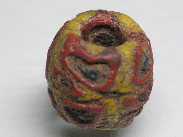 TOKO-BEADS T804-26 African Glass bead 17.5mm T804-26 アフリカとんぼ玉 17.5mm Asian bead & African bead  Handmade,Lampeork,bead,asia,india,ethnic,parts,accessory,beads とんぼ玉,ビーズ,トンボ玉,アジア,インド,エスニック,手作り,パーツ,アクセサリー
