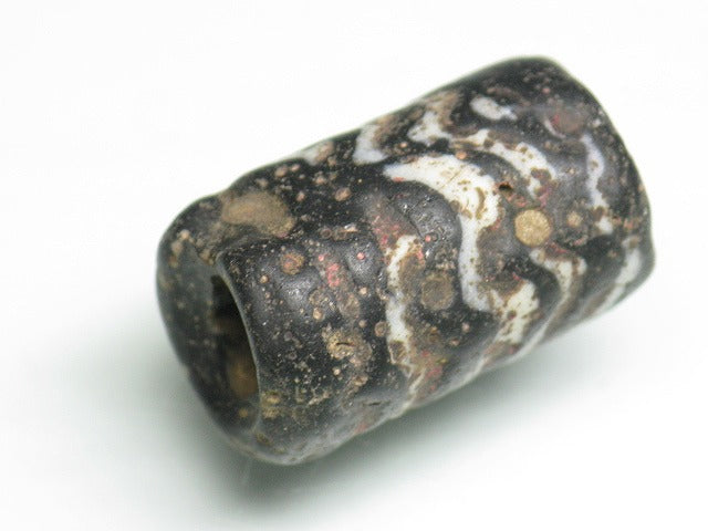 TOKO-BEADS T804-35 African Glass bead 13mm T804-35 アフリカとんぼ玉 13mm Asian bead & African bead  Handmade,Lampeork,bead,asia,india,ethnic,parts,accessory,beads とんぼ玉,ビーズ,トンボ玉,アジア,インド,エスニック,手作り,パーツ,アクセサリー