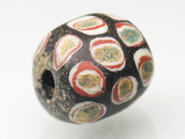 TOKO-BEADS T804-68 African Glass bead 13mm T804-68 アフリカとんぼ玉 13mm Asian bead & African bead  Handmade,Lampeork,bead,asia,india,ethnic,parts,accessory,beads とんぼ玉,ビーズ,トンボ玉,アジア,インド,エスニック,手作り,パーツ,アクセサリー
