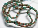 TOKO-BEADS TQ080-01 Turquoise bead (Antique) 2mm TQ080-01 ターコイズビーズ（アンティーク） 2mm Asian bead & African bead  Handmade,Lampeork,bead,asia,india,ethnic,parts,accessory,beads とんぼ玉,ビーズ,トンボ玉,アジア,インド,エスニック,手作り,パーツ,アクセサリー