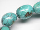 TOKO-BEADS TQ099-02N Turquoise bead (strand) 12~16mm TQ099-02N ターコイズビーズ（連） 12~16mm Asian bead & African bead  Handmade,Lampeork,bead,asia,india,ethnic,parts,accessory,beads とんぼ玉,ビーズ,トンボ玉,アジア,インド,エスニック,手作り,パーツ,アクセサリー