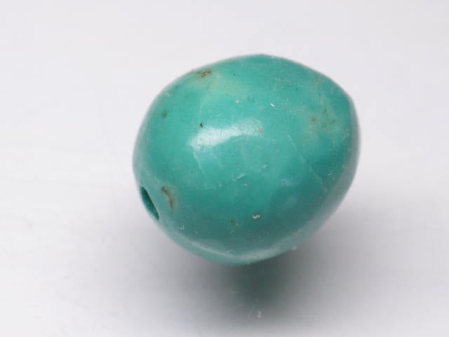 TOKO-BEADS TQ100-02 Turquoise bead 13mm TQ100-02 ターコイズビーズ 13mm Asian bead & African bead  Handmade,Lampeork,bead,asia,india,ethnic,parts,accessory,beads とんぼ玉,ビーズ,トンボ玉,アジア,インド,エスニック,手作り,パーツ,アクセサリー