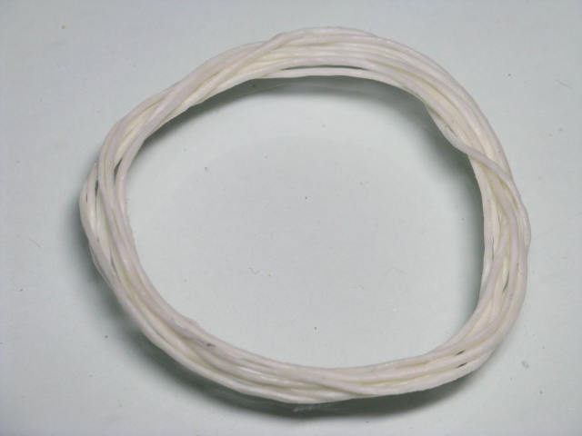 TOKO-BEADS WC004 Waxed Cord (Nylon 1m) 1mm WC004 ワックスコード（白1 m） 1mm Asian bead & African bead  Handmade,Lampeork,bead,asia,india,ethnic,parts,accessory,beads とんぼ玉,ビーズ,トンボ玉,アジア,インド,エスニック,手作り,パーツ,アクセサリー