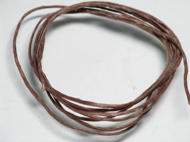 TOKO-BEADS WC006 Waxed Cord (Nylon 1m) 1mm WC006 ワックスコード（茶1 m） 1mm Asian bead & African bead  Handmade,Lampeork,bead,asia,india,ethnic,parts,accessory,beads とんぼ玉,ビーズ,トンボ玉,アジア,インド,エスニック,手作り,パーツ,アクセサリー